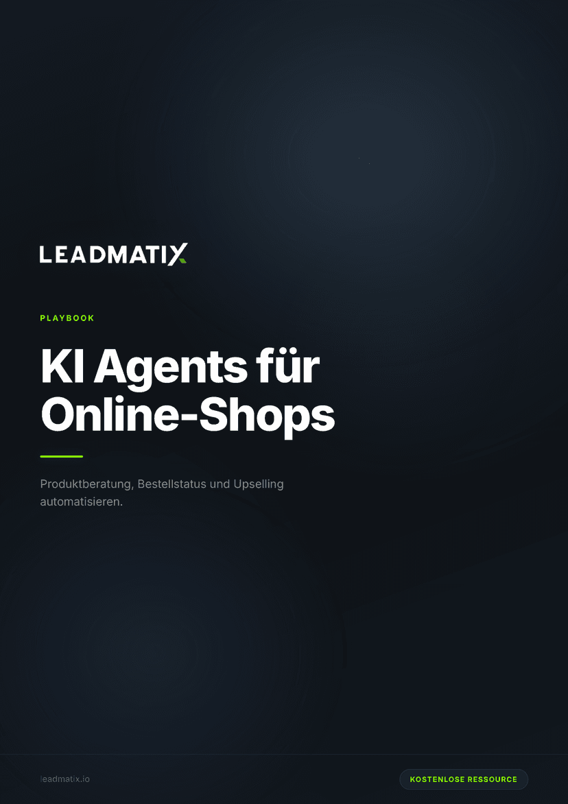 KI Agents für Online-Shops Playbook Cover