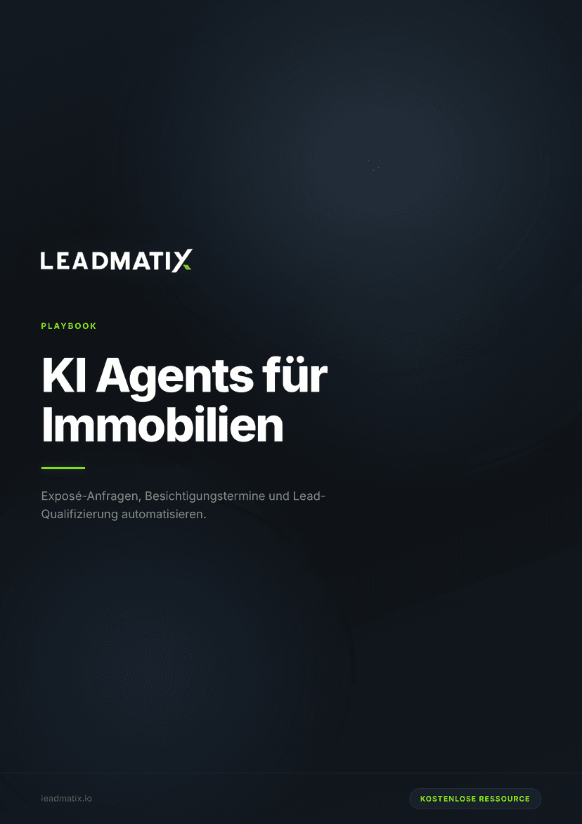 KI Agents für Immobilien Playbook Cover
