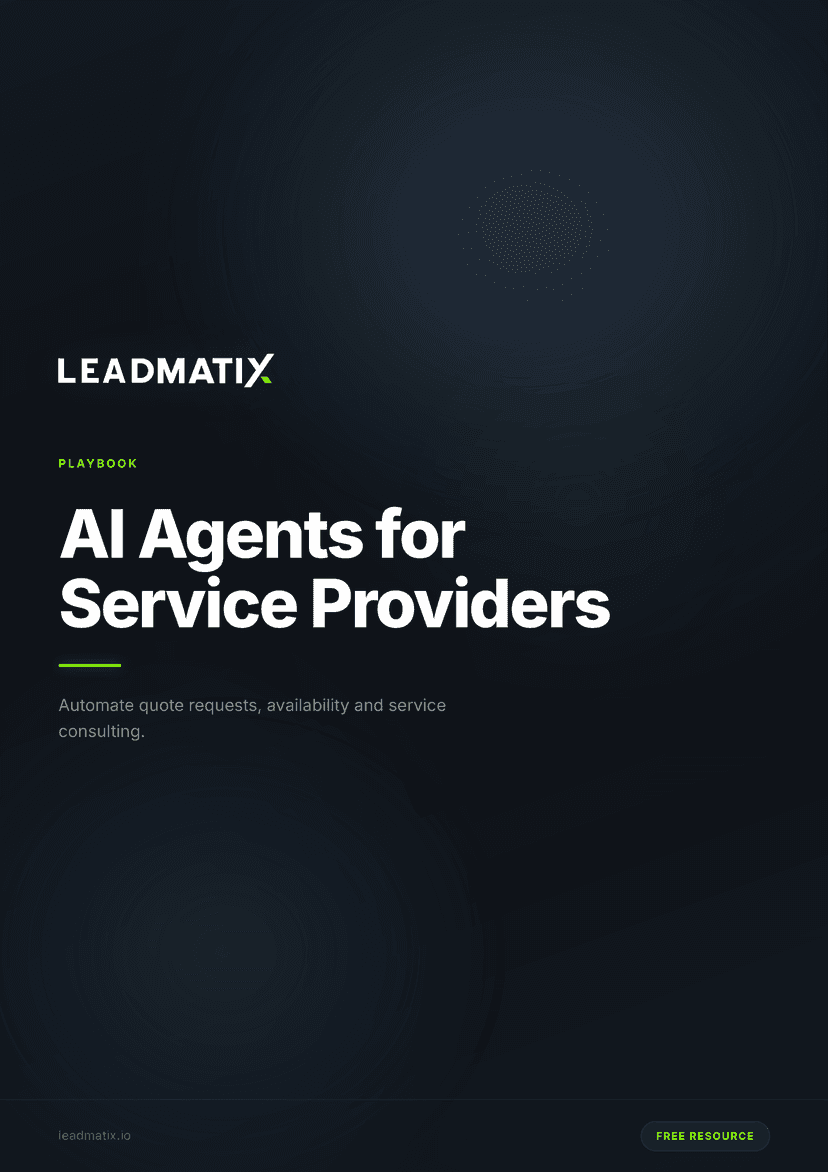 AI Agents for Service Providers Playbook cover