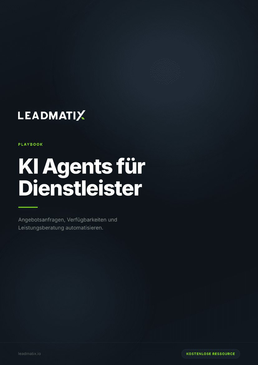 KI Agents für Dienstleister Playbook Cover